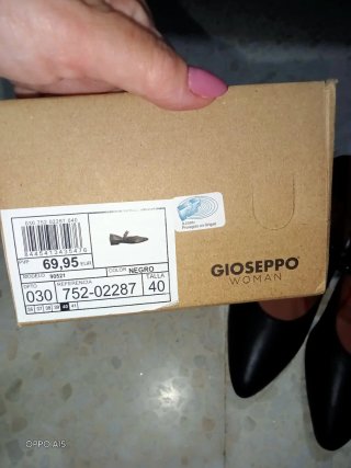 Zapatos Gioseppo Negros Talla 40