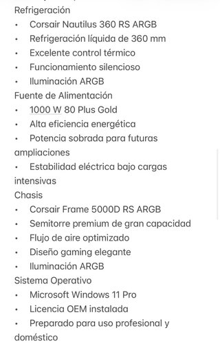 Ordenador. PC Gaming Premium Intel Core Ultra 7 +