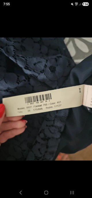 Vestido encaje Massimo Dutti T.S