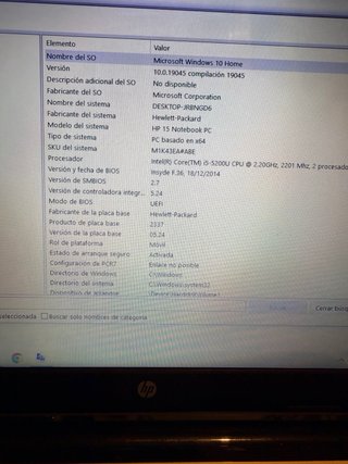 Portátil HP 15 Notebook i5