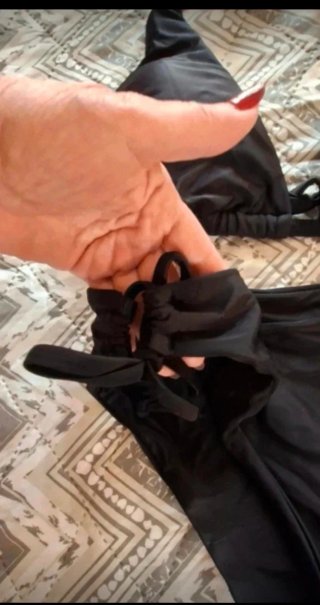 Bikini de mujer, color negro, talla M