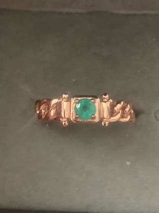 Anillo Plata Esmeralda