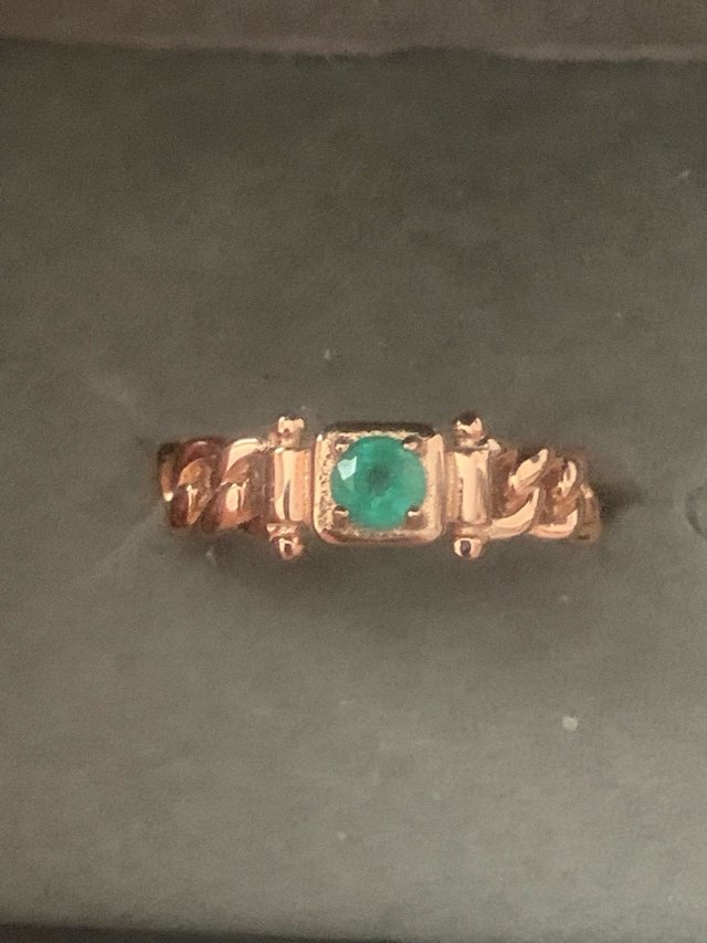 Anillo Plata Esmeralda