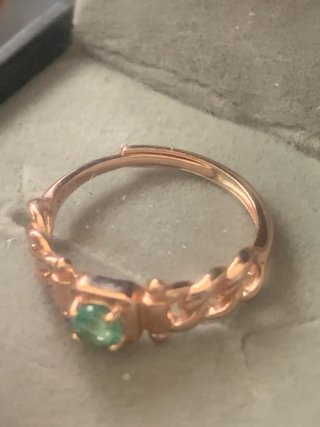 Anillo Plata Esmeralda