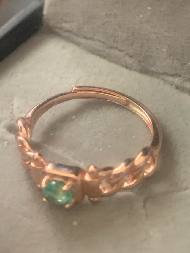 Anillo Plata Esmeralda