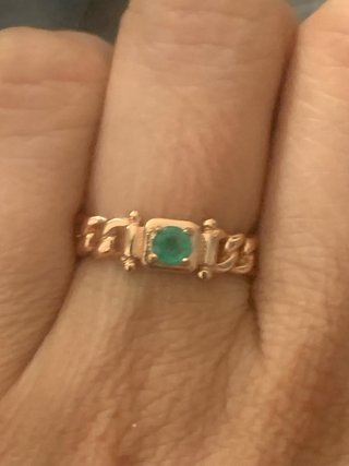 Anillo Plata Esmeralda