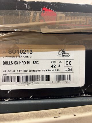 Botas Soldador U-Power Bulls S3 HRO HI Nuevas