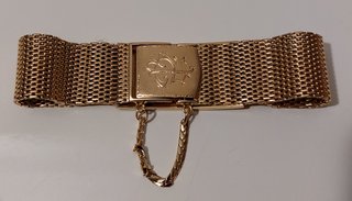 Pulsera oro 18kt con 18 brillantes peso 46gr Omega