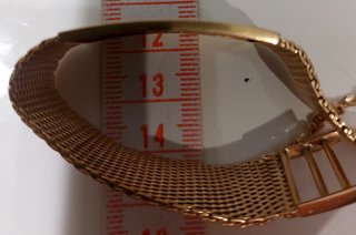 Pulsera oro 18kt con 18 brillantes peso 46gr Omega