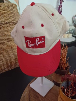 Cappello Ray-Ban Beige e Rosso