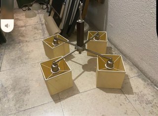 Lámpara de techo 4 tulipas