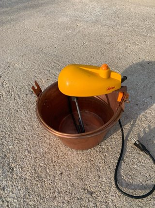 Paiolo Rame Vintage con Motore Ardes