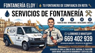 Fontanero en Rota con garantía