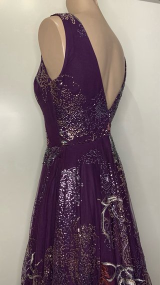 Vestido Largo Fiesta Bordado Lentejuela