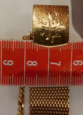 Pulsera oro 18kt con 18 brillantes peso 46gr Omega