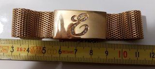 Pulsera oro 18kt con 18 brillantes peso 46gr Omega