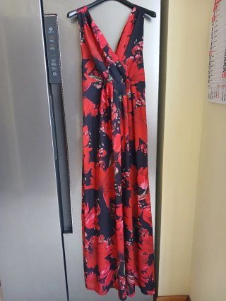 Abito lungo floreale elegante