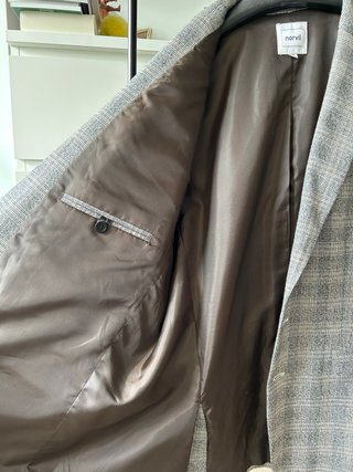 Americana cuadros gris Norvil hombre