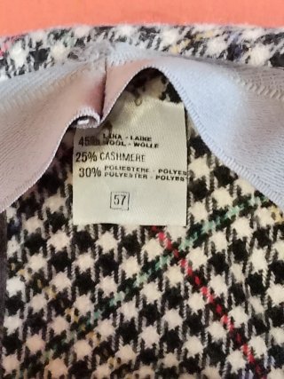 Cappello vintage casual in lana e cashmere