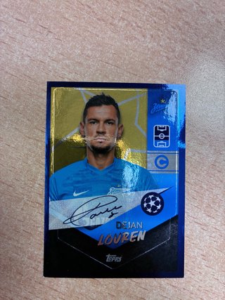 Cromo Fútbol Topps Dejan Lovren Zenit firmado