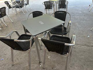Conjunto Mesa y Sillas Terraza Hostelería