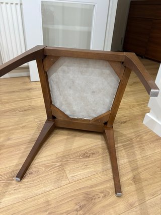 Sillas de salón madera y ante