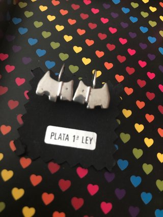 Pendientes Perro Plata 1ª Ley