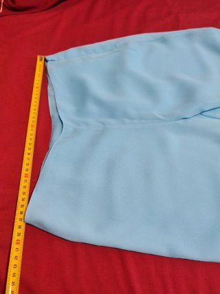 Pantalón ancho mujer azul