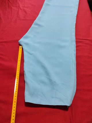 Pantalón ancho mujer azul