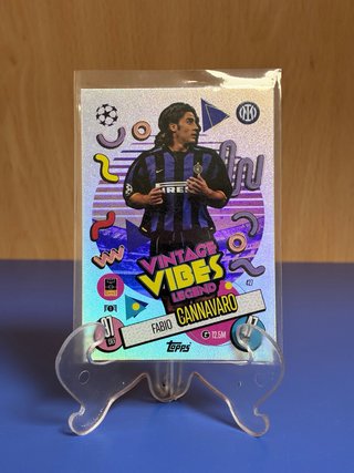 Carta Futbol Topps Fabio Cannavaro Vintage Vibes