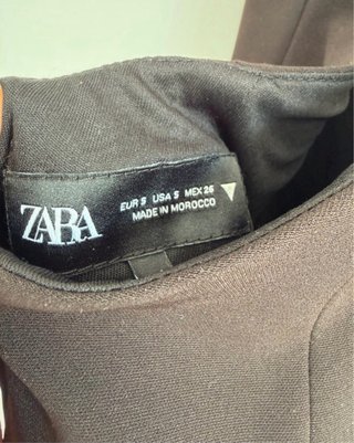 Vestido Negro Zara Talla S
