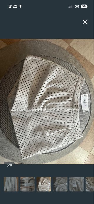 Traje zara ante corto