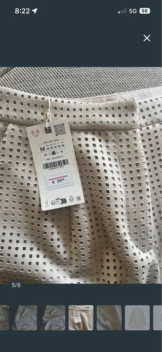 Traje zara ante corto