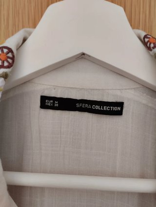 Camisa bordada Sfera Collectión Talla L