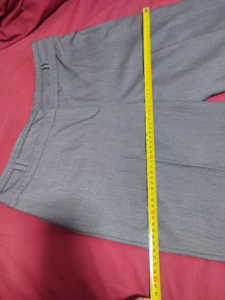 Pantalón ancho mujer gris