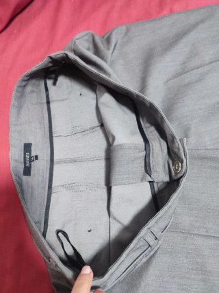 Pantalón ancho mujer gris
