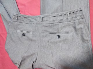Pantalón ancho mujer gris