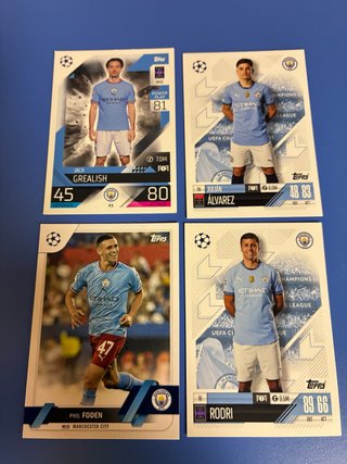 4 Cromos Topps Champions League