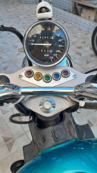 Kawasaki Vulcan 500 EN Azul/Blanco