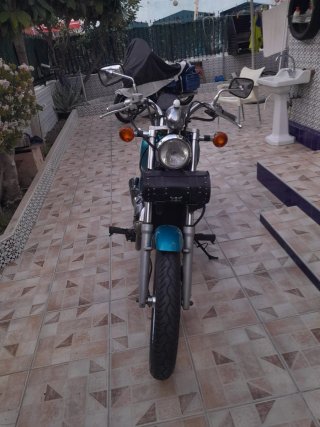 Kawasaki Vulcan 500 EN Azul/Blanco