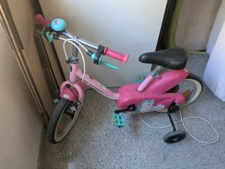 Bicicleta infantil rosa Decathlon