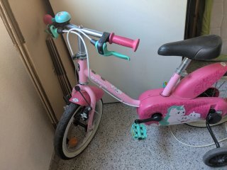 Bicicleta infantil rosa Decathlon