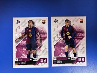 Cromos Topps Champions League Koundé Pedri