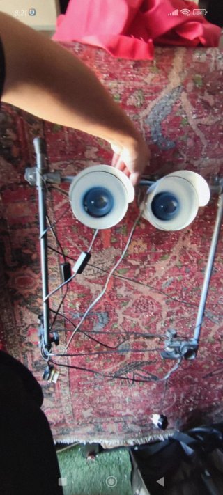 Soporte para copias y  fotógrafo