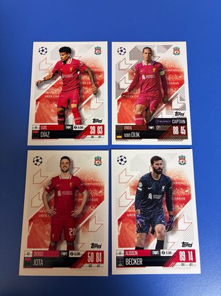 Cartas Topps Champions League Liverpool