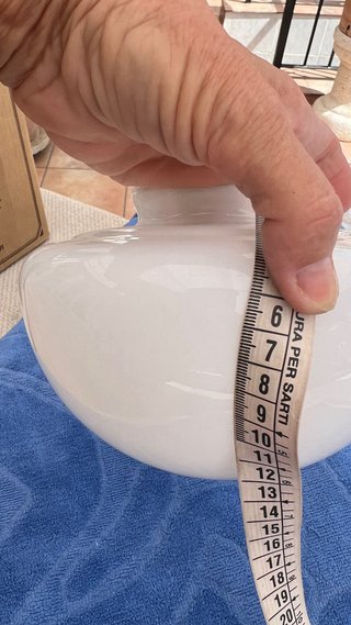 Cristal recambio de lámpara ventilador