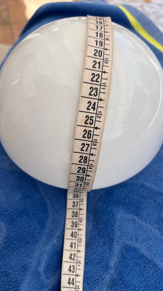 Cristal recambio de lámpara ventilador