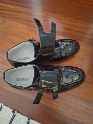 Zapatos negros charol talla 37