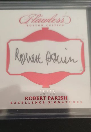 Cromo Robert Parish Panini Flawless limitado 15/15