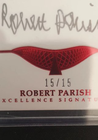Cromo Robert Parish Panini Flawless limitado 15/15